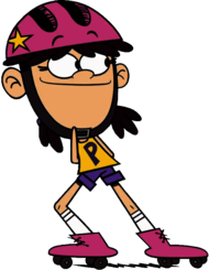 The Loud House Character Polly Pain on Rollerskates