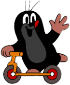 Little Mole on A Scooter