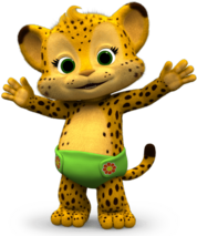 Word Party Franny the Cheetah Paws Up