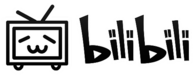 Bilibili black logo landscape