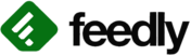 Feedly full logo black