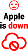 Apple is Down Sign