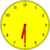 Analogue Clock 6:30