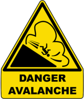 Avalanche Warning Sign