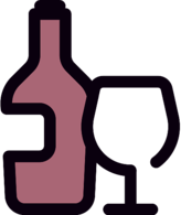 Wine Bottle And Glass