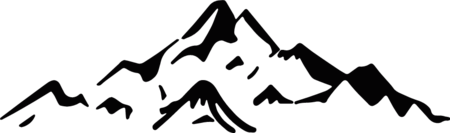 erciyes dagi vektorel silüet