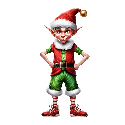 Energetic Christmas Elf