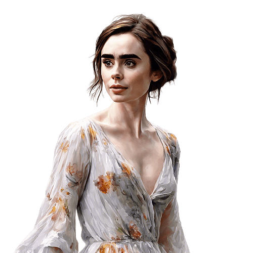 Lily Collins Portrait