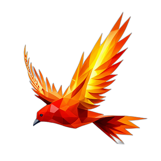 Fiery Dove, Flames Forming The Figure, With A Calming Olive Branch., In The Style Of A Cartoon Animation Character - Full Body, Single View, No Shadow