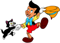 Pinocchio Dancing With Figaro