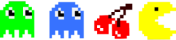 Vintage Pacman Characters