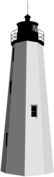 Black White Lighthouse Clipart