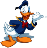 Donald Duck Pointing