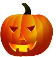 Side Halloween Pumpkin