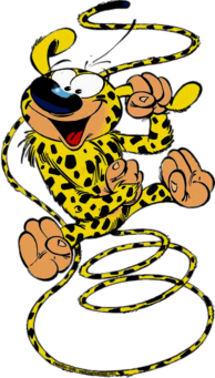 Marsupilami Holding Ear