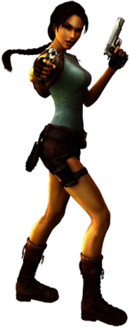 Lara Croft Side View