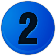 Blue Number 2 In Circle