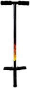 Pogo Stick Black With Flames