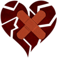 Fragmented Heart With Bandaids
