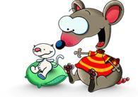 Toopy & Binoo Sitting Together