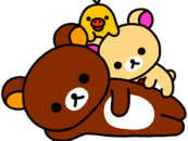 Rilakkuma Bear Resting With Friends