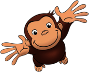 Curious George Looking Up