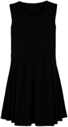 Grey School Pinafore With Bow At the Front