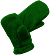 Bright Green Mittens