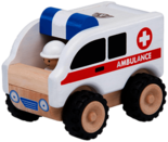 Wooden Ambulance Toy