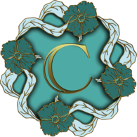 Flower Theme Capital Letter C