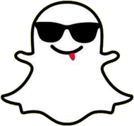 Snapchat Happy Ghost With Glasses