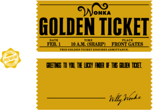 Wonka Golden Ticket