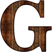 Wooden Capital Letter G