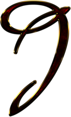 Capital Letter J Red