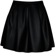 Skirt Black Silk