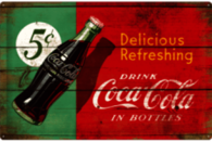 Vintage Wooden Sign Coca Cola