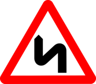 Zigzag Road Warning Road Sign