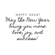 New Year 2024 More Love and Joy