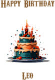 Happy Birthday Leo, Personal Custom Message