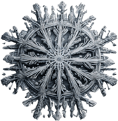 Snowflake with Detailed Pattern