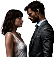 Jamie Dornan and Dakota Johnson in Fifty Shades