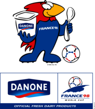 Danone sponsor of Worldcup 98