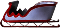 Red and White Sleigh