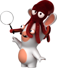Rabbid With Squid on Head