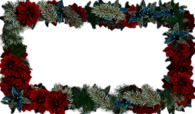 Christmas Frame Flowers