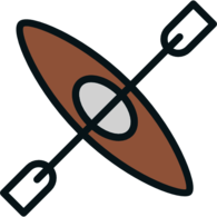 Kayak Top View Icon