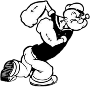 Popeye Black and White