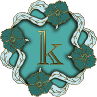 Flower Theme Small Letter K