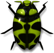 Ladybug Dark Green and Yellow