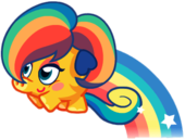 Mrs. Snoodle the Silly Snuffler on A Rainbow